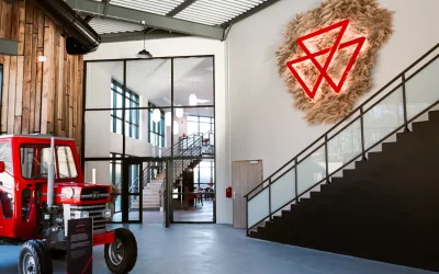 Evelio Suero visita Massey Ferguson Agrispace en Francia